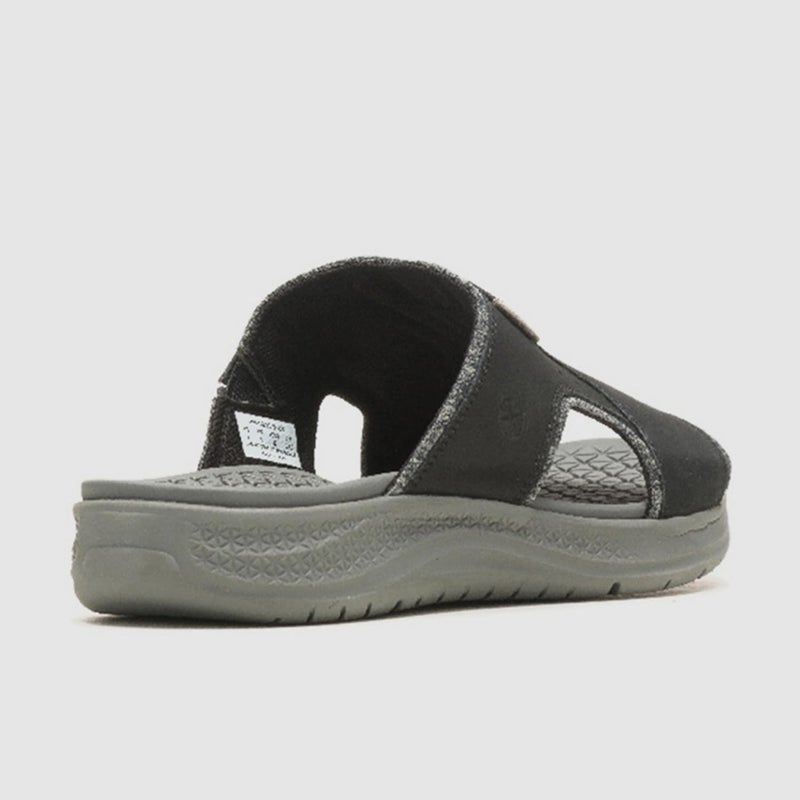 Hush Puppies صنادل هاش بايبيز السوداء القابلة للانزلاق - Image 2