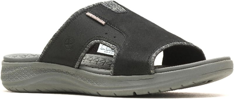 Hush Puppies صنادل هاش بايبيز السوداء القابلة للانزلاق - Image 1