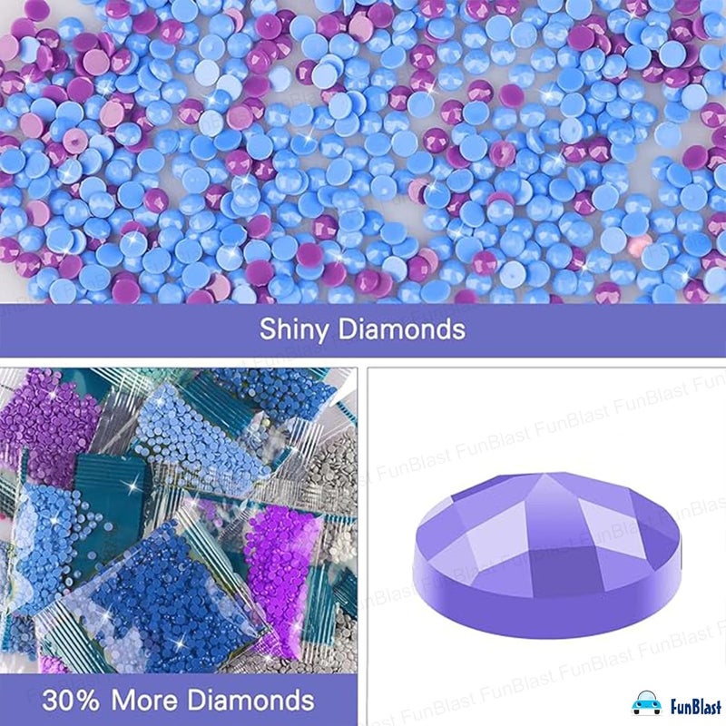 FunBlast FunBlast 5D Diamond Painting Kit 12x16inch Diamond Painting Kit for Adults Kids Suitable for Home Leisure and Wall Decoration Gift for Kids and Adults Dog Girl  - Image 5