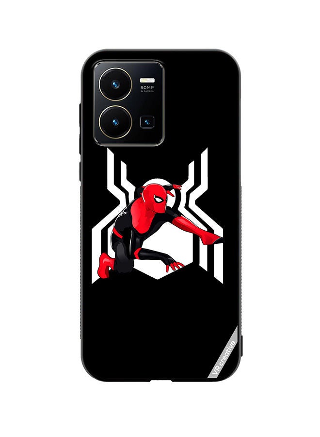 Protective Case Cover For Vivo Y35 Spiderman Design Multicolour