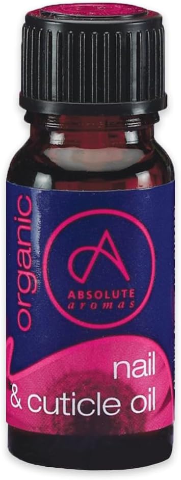 Absolute Aromas Organic Nail Cuticle Oil 10ml Premium Quality Oil to Nourish Strengthen and Protect