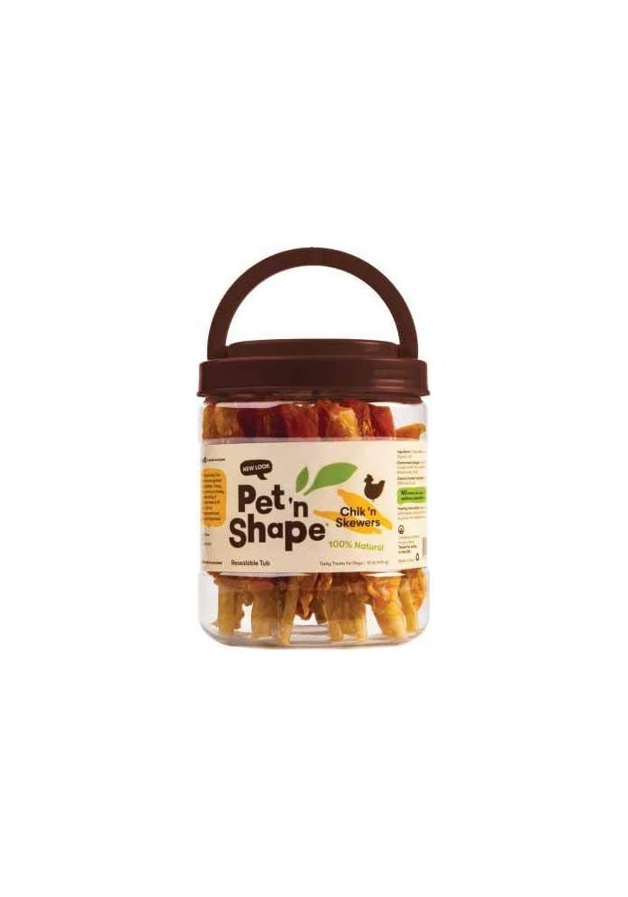 Pet 'n Shape Chik 'n Skewers Natural Dog Treats - 1 Pound Tub - Image 4