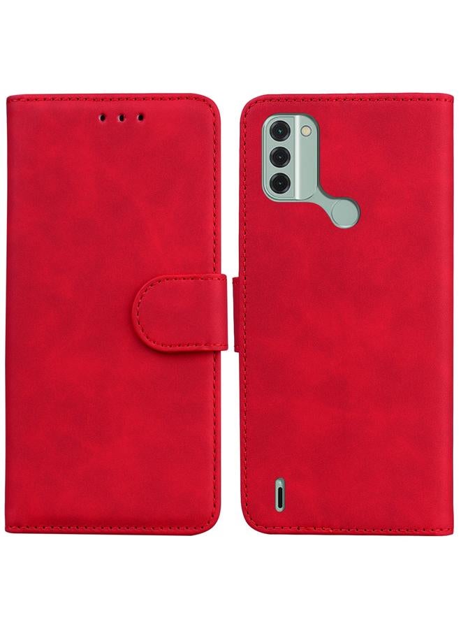 S-TOP Case For Nokia C31 Skin Feel Pure Color Flip Leather Phone Case - Image 1