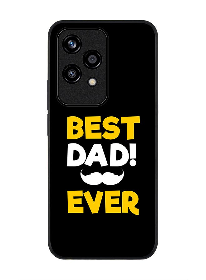 Stylizedd Rugged Black edge case for Honor 200 Lite, Slim fit Soft Case Flexible Rubber Edges Anti Drop TPU Gel Thin Cover -  Best Dad Ever - Image 1