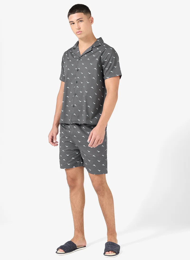 Seventy Five Nightwear Shirt & Shorts Set