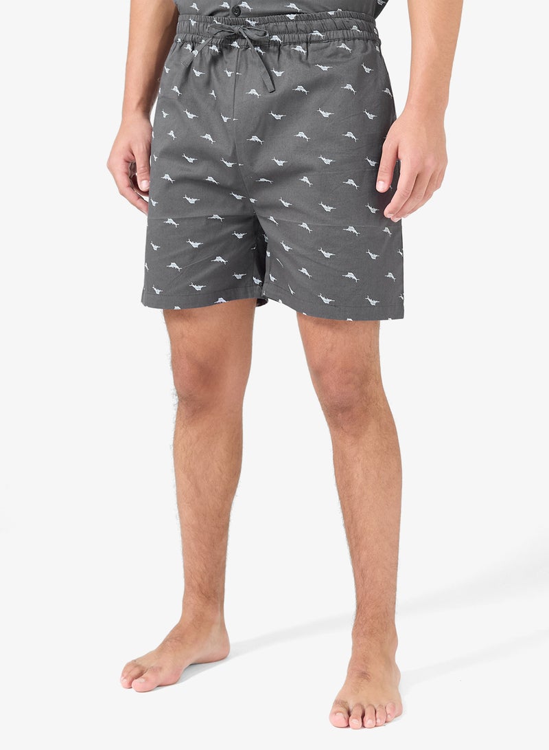 سفنتي فايف طقم بيجامة قميص وشورت - Image 4