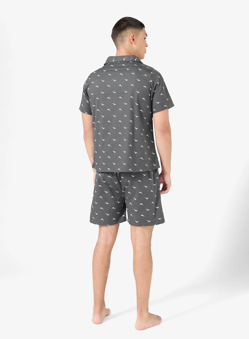 Seventy Five Nightwear Shirt & Shorts Set