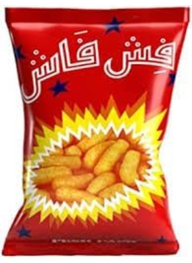 Fesh Fash Cheese Snack – 12g Pack of 10 | Imported from Saudi Arabia | Light & Crispy Cheese-Flavoured Snack | Perfect for School, Work & On-the-Go - Image 4
