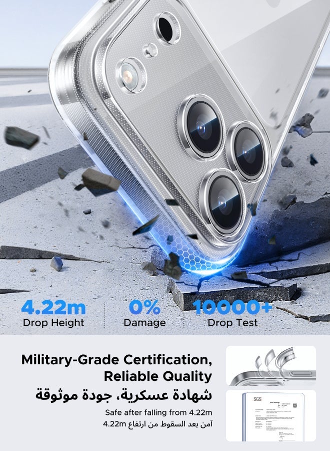 Raxoom iPhone 17 Pro Max Case Full-coverage Phone Case Military-Grade Drop Protection 17 Pro Max Case Delay Yellowing Anti Scratch And Fingerprint iPhone 17 Pro Max Cover Ultra Slim Extra Raised Edge - Image 5