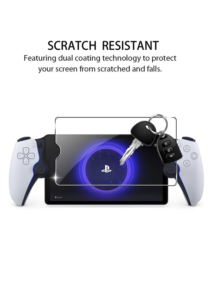 Excefore 2 Pack Screen Protector Compatible for Sony Playstation PS5, Transparent Ultra HD, Anti-Fingerprint, Bubble Free Temperd Glass for Sony Playstation PS5 Portal Handheld Game - Image 4