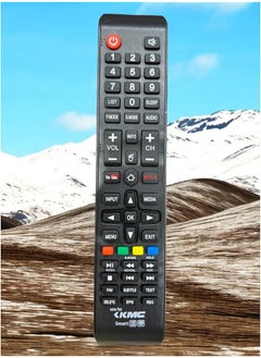 Replacement Remote Control Compatible With Kmc Smart Led Tvs Featuring Quick Access Buttons For Youtube And Netflix