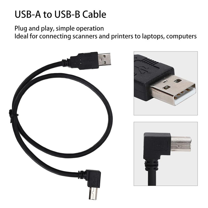 SUNGOOYUE USB Printer Cable, 0.5m USBA to USBB, Black ABS, for Printers, Scanners, External Drives, Plug and Play Design - Image 3