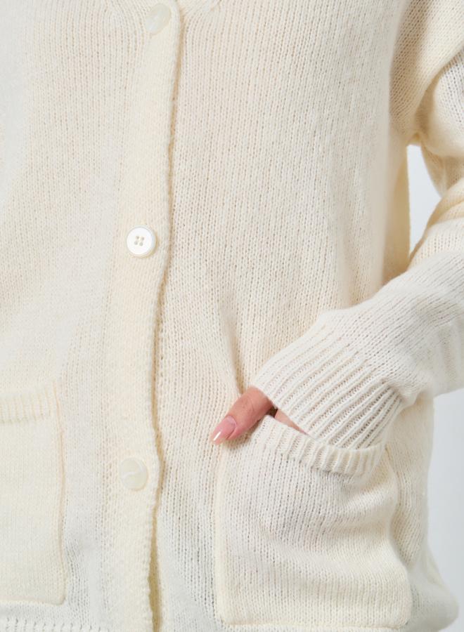 ستايلي سويتر كارديجان واسع بأزرار غلق - Image 4