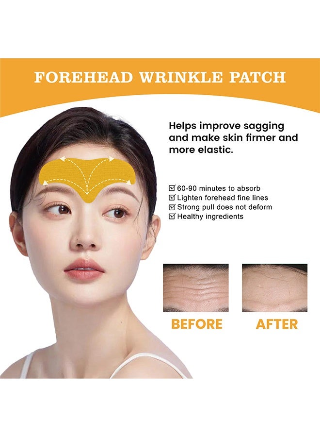 EELHOE Forehead Wrinkle Patch - Fades Smooth Wrinkles Lifts And Tightens Facial Skin Anti-Wrinkle Patch 10PCS - Image 4