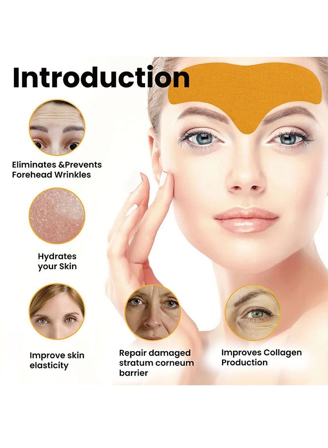 EELHOE Forehead Wrinkle Patch - Fades Smooth Wrinkles Lifts And Tightens Facial Skin Anti-Wrinkle Patch 10PCS - Image 2