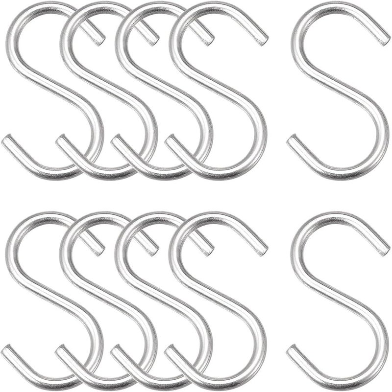 S Shaped Hooks 4pcs 66mm Storage Rack Organizer for Kitchen Garden Hanging - Image 4