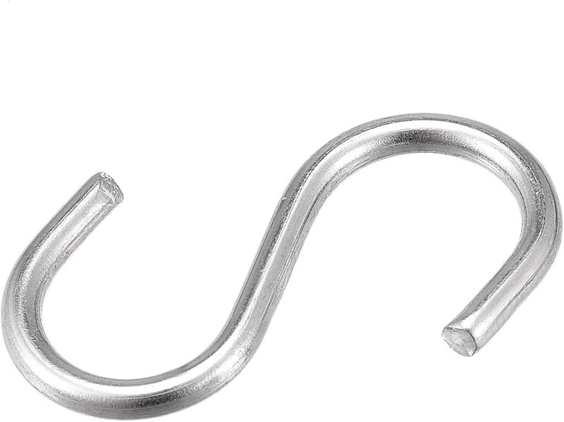S Shaped Hooks 4pcs 66mm Storage Rack Organizer for Kitchen Garden Hanging - Image 1