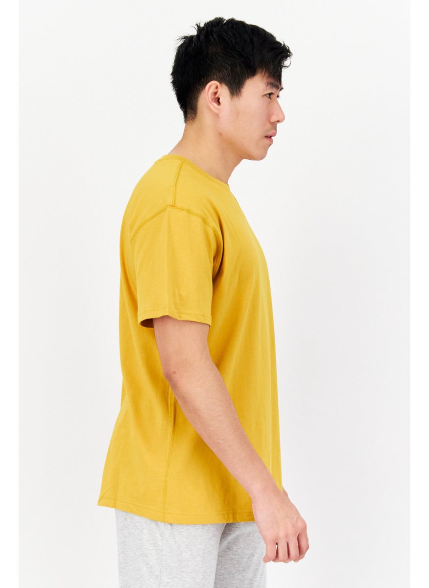 New Balance Men Sportswear Fit Training T Shirt, Mustard  - Image 2