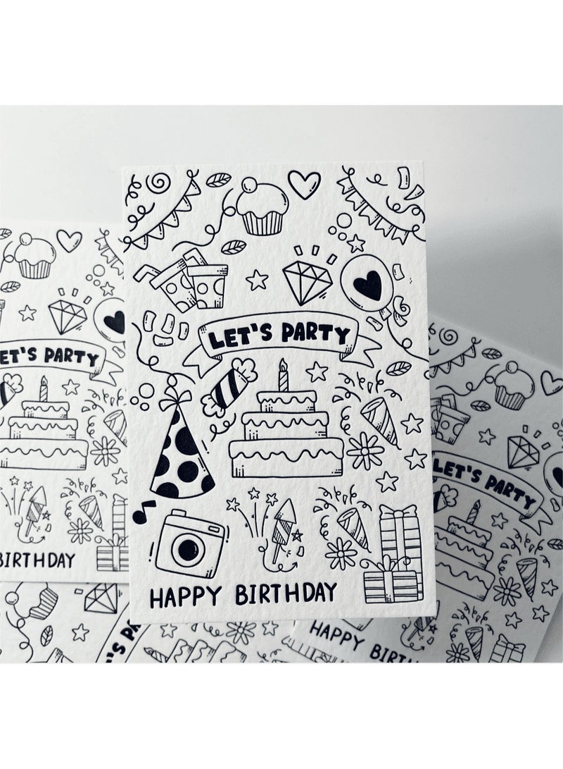 BenQuand Premium Embossed Birthday Card, 4'' x 6'', 450gsm Cotton Paper Unique Designs Happy Birthday Card With Envelope and Seal, Anniversary Card Gift for Boyfriend,Mum,Daddy - Image 4