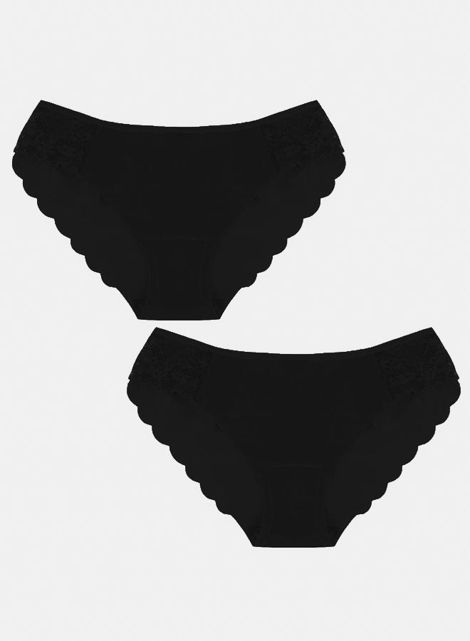 Lasso Lycra Set Of 2 Pieces Invisible Bikini Underwear For Women - Image 1
