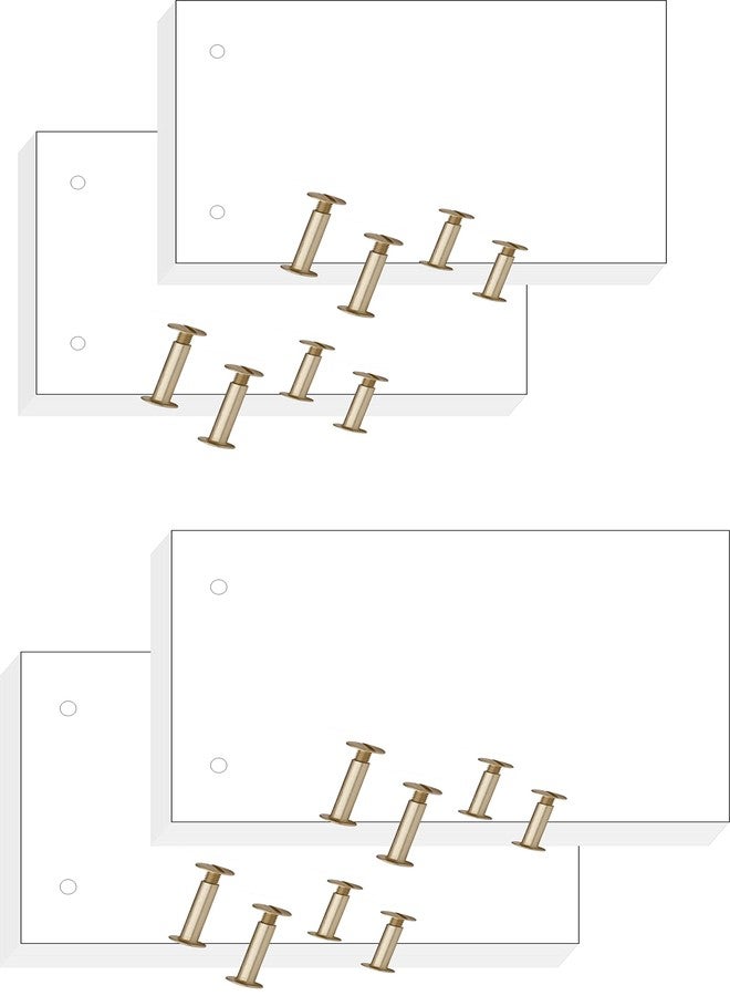 IMPRINT Flip Book Set of 2 Sizes of 2 Flip Book each ie. 2.5 x 4.5 Inch & 3 x 5 Inch With 2 Sizes of Binding Screws with Each Book - Image 1