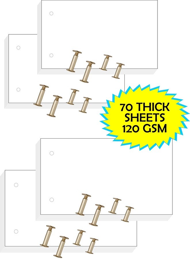 IMPRINT Flip Book Set of 2 Sizes of 2 Flip Book each ie. 2.5 x 4.5 Inch & 3 x 5 Inch With 2 Sizes of Binding Screws with Each Book - Image 3
