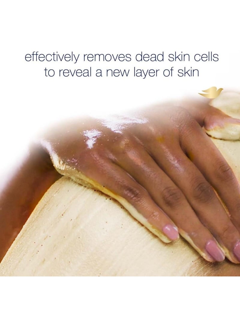 دوف مقشر الجسم دوف بزبدة اللوز المطحونة والمانجو - 10.5 أونصة سائلة - Image 3