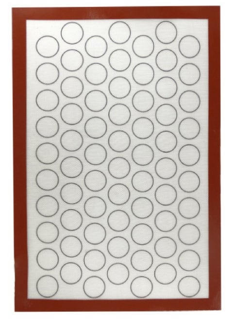 Heat-Resistant Silicone Baking Mat – Non-Stick Pastry Sheet with Measurement Circles for Oven Use – 30×40 cm