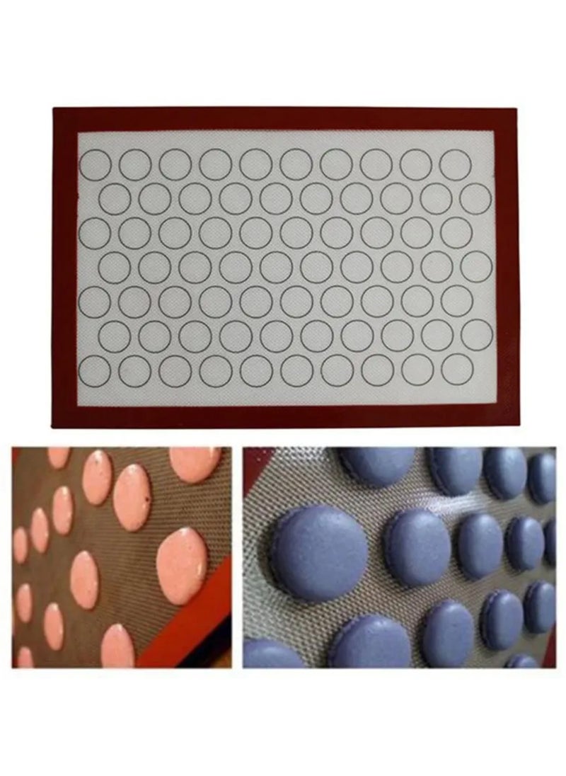 Heat-Resistant Silicone Baking Mat – Non-Stick Pastry Sheet with Measurement Circles for Oven Use – 30×40 cm