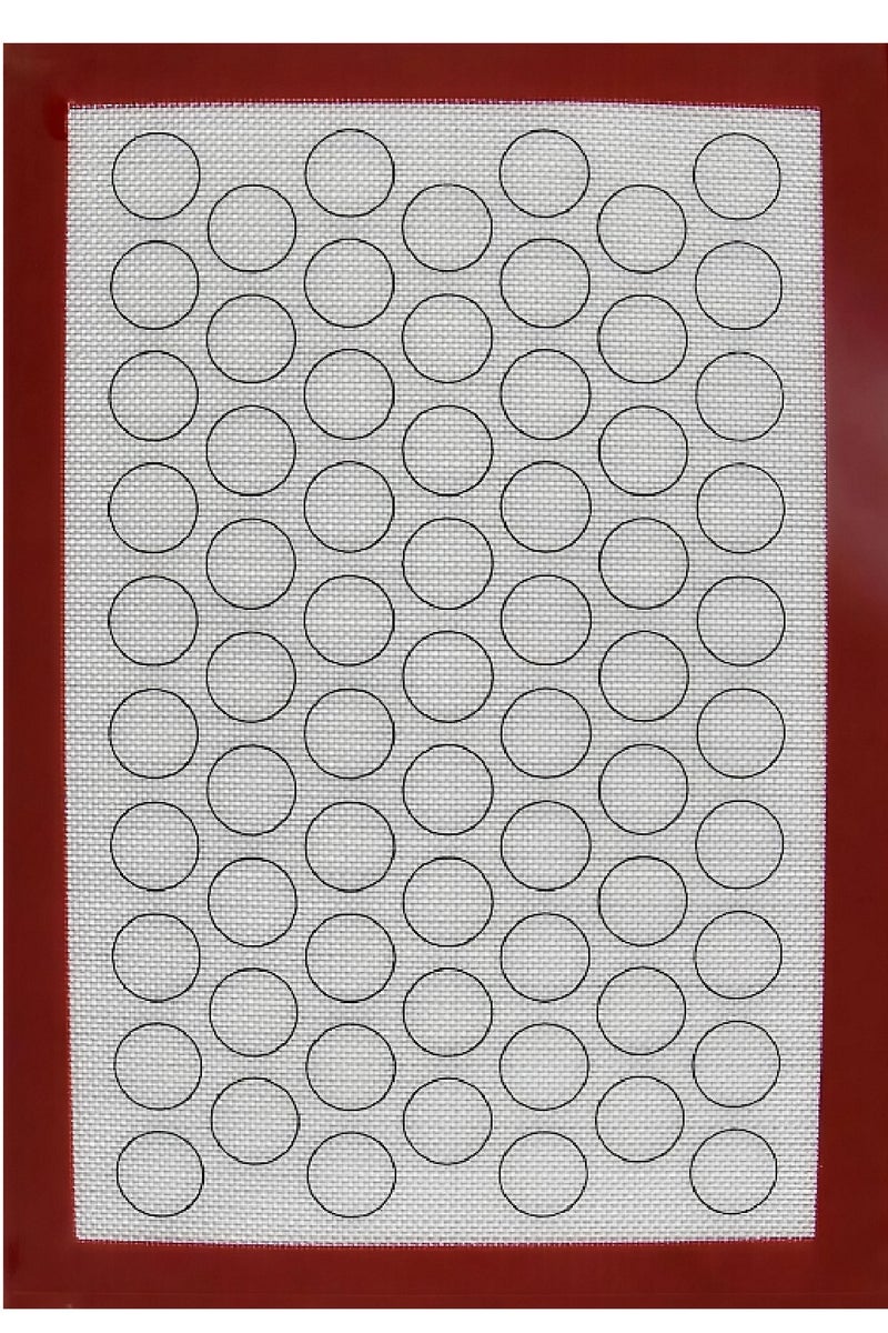 Heat-Resistant Silicone Baking Mat – Non-Stick Pastry Sheet with Measurement Circles for Oven Use – 30×40 cm  - Image 1