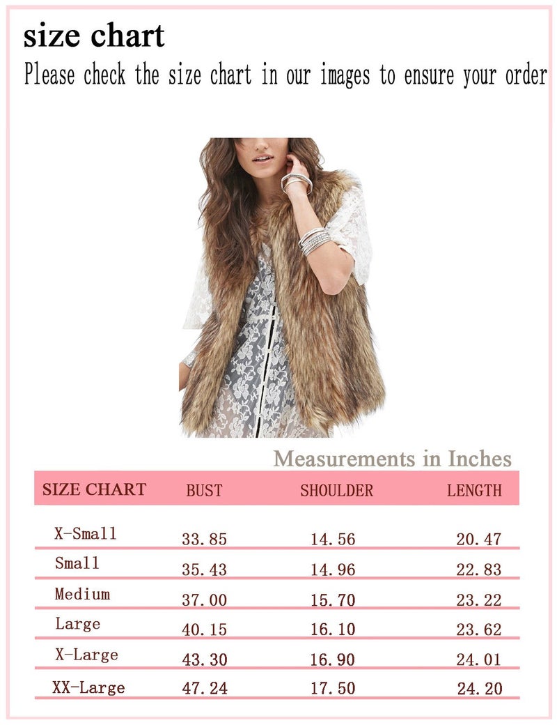Tanming Women's Fashion Autumn And Winter Warm Short Faux Fur Vests (X-Small, Grey) - Image 4
