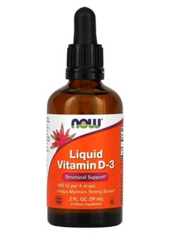 now Liquid Vitamin D-3 Drops 59ml  - Image 1