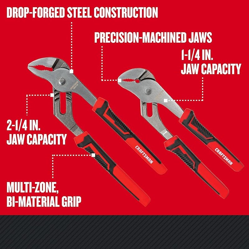 CRAFTSMAN Pliers, 8 & 10-Inch, 2-Piece Groove Joint Set (CMHT82547) - Image 3