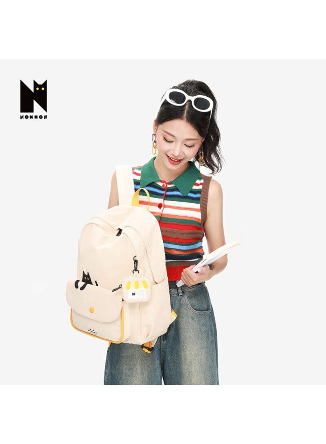 Noxxon Backpack, College Student Schoolbag, Large Capacity, Stylish, Outdoor Travel, Lightweight Backpack, Mint Green, Large Size - Image 2