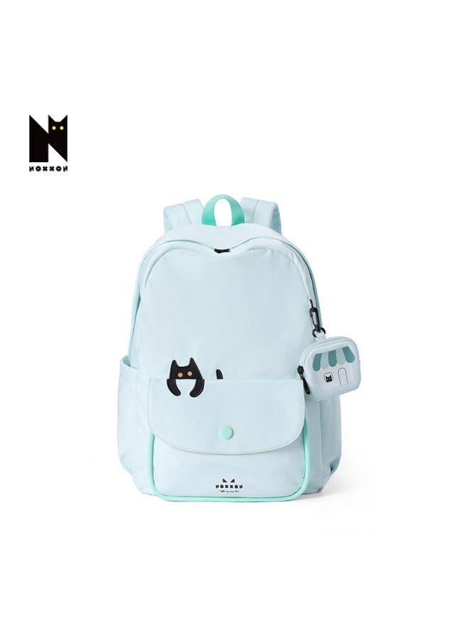 Noxxon Backpack, College Student Schoolbag, Large Capacity, Stylish, Outdoor Travel, Lightweight Backpack, Mint Green, Large Size - Image 3
