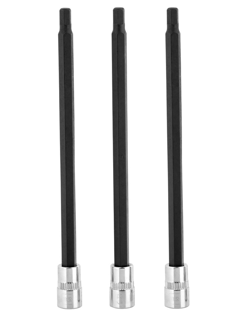 BRAZEN 5mm Hex Bit Socket/Allen Driver Three Pack (1/4" Drive, Long) - Image 5