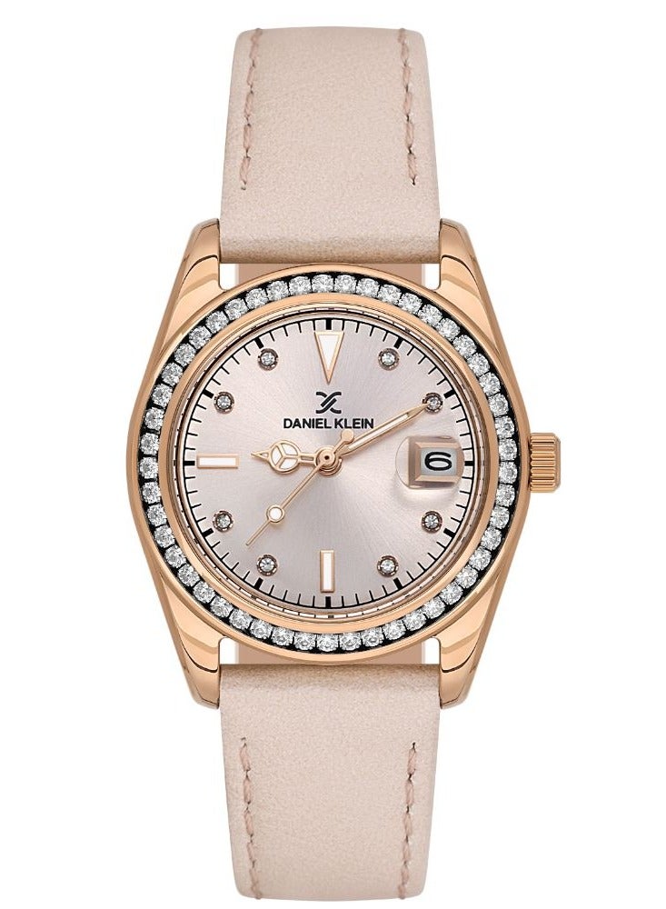 دانيل كلاين ساعة دانيال كلاين بريميوم للنساء بسوار جلدي - DK.1.13714-5 - Image 1