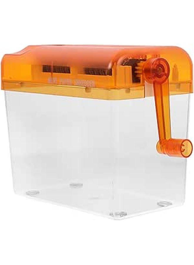 Mini Manual Paper Shredder A6 Portable Hand Cutting Tool For Office Documents And Notes - Image 1