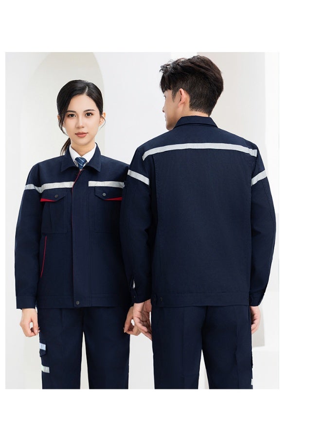 NIBEMINENT Men's Work Uniform Set Long Sleeve Wear Resistant Spring Autumn Auto Repair Mechanical Electrician Labor Protection Suit - Image 2