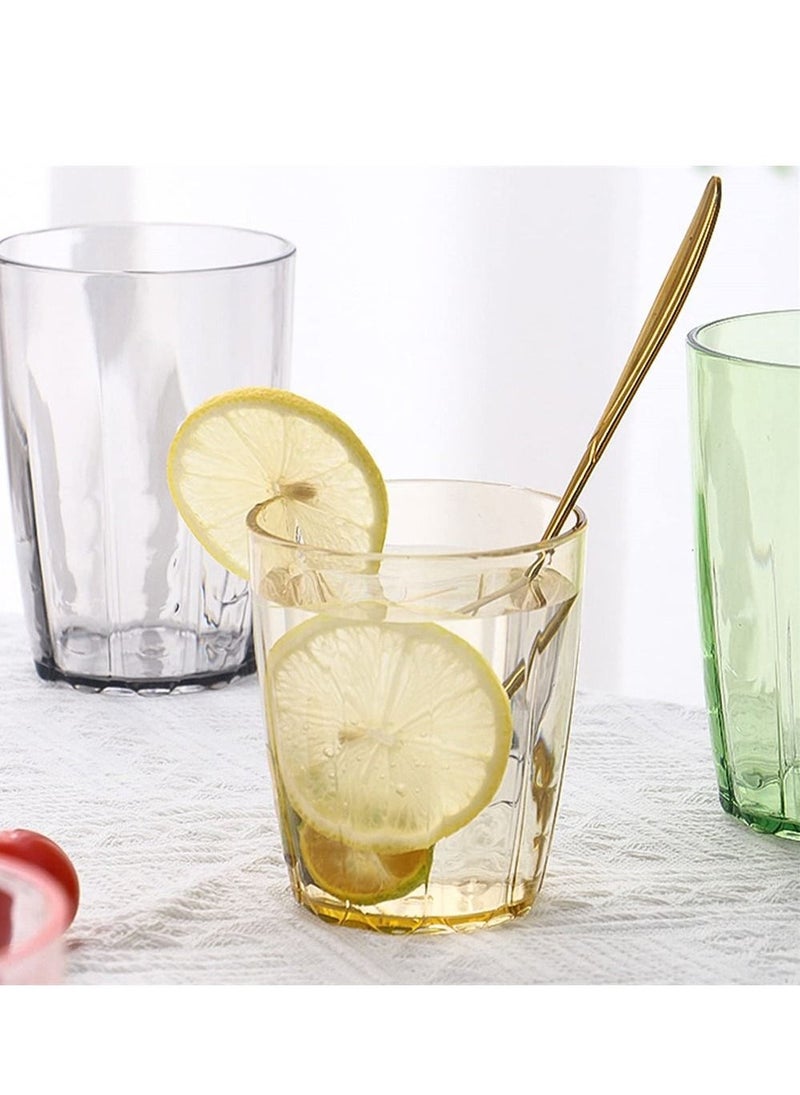 14 oz Unbreakable Premium Drinking Glasses, Set of 6, Acrylic Plastic Tumbler Cups Reusable, BPA free, Dishwasher Safe  - Image 3
