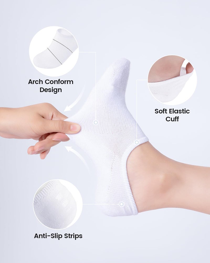 IDEGG No Show Socks Women 10 Pairs Low Cut Anti-Slid Novelty Athletic Casual Invisible Liner Socks - Image 4