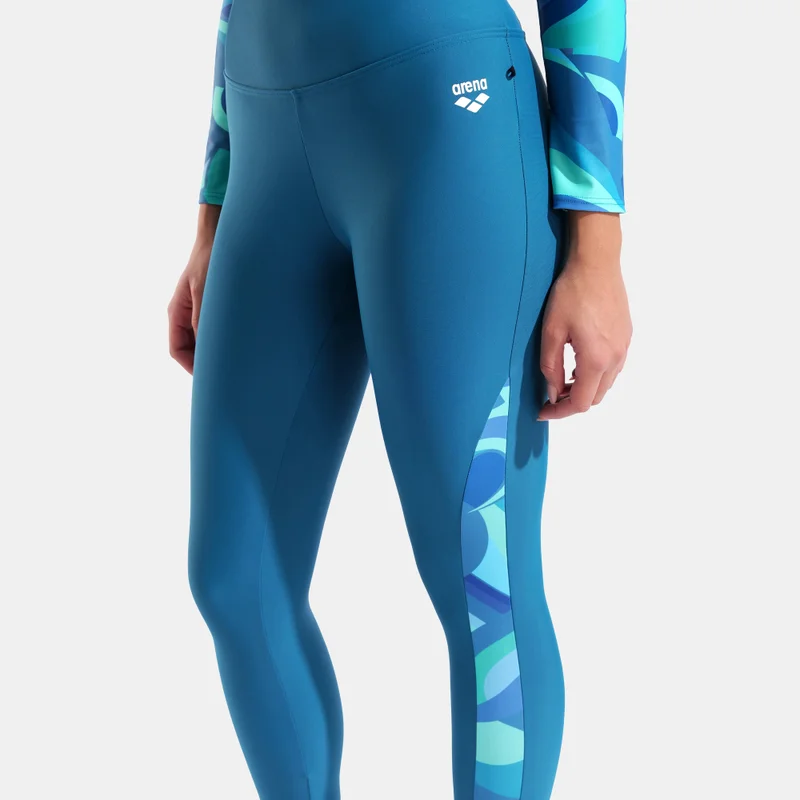 Arena Multi-Colour Women's Printed Long Swimming Leggings for Women | Best Price UAE
