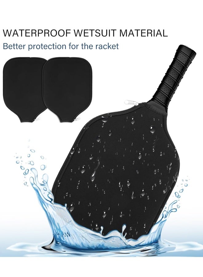 2PCS Neoprene Zipper Pickleball Racket Cover - Image 5