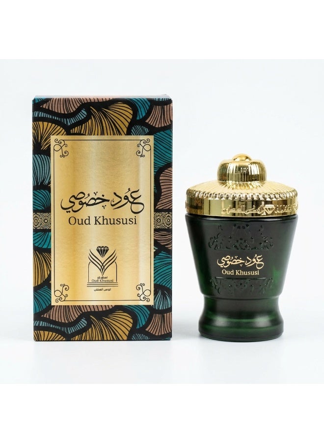 AL MAS ALMAS OUD KHUSUSI 50g Premium Arabian Oud Incense Luxury Bukhoor with Oud Sandalwood Saffron Warm Spices Long Lasting Home Fragrance Saudi Arabia Unisex Gift - Image 3