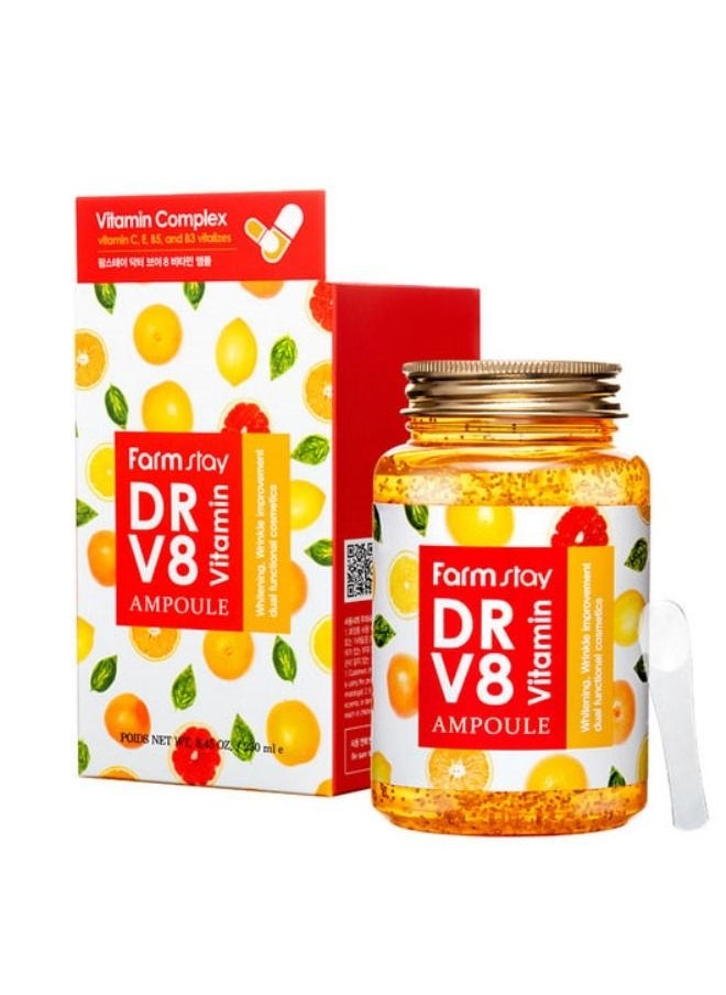 Farm Stay DR V8 Vitamin All In One ampoule 250ml  - Image 3