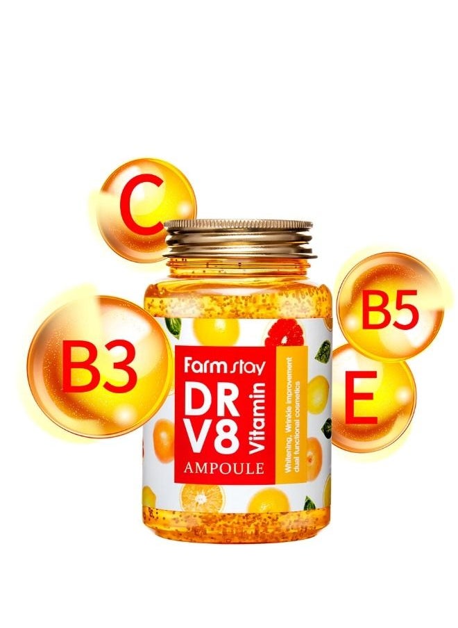 Farm Stay DR V8 Vitamin All In One ampoule 250ml  - Image 2