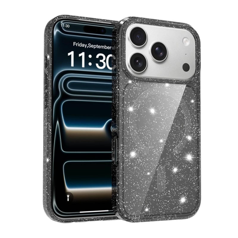 غطاء واقي | أسود Acrylic | مقاوم للصدمات لـ iPhone 16 / 16 Plus / 16 Pro / 16 Pro Max - Image 1
