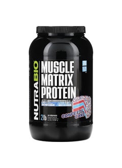 NutraBio NutraBio, Muscle Matrix Protein, Confetti Cake, 2 lb (907 g)  - Image 1