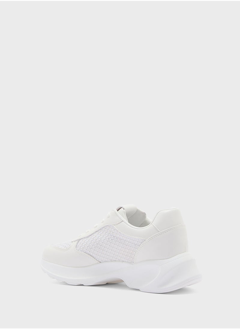 Ginger - Chunky Mix Material Sneakers - Image 1