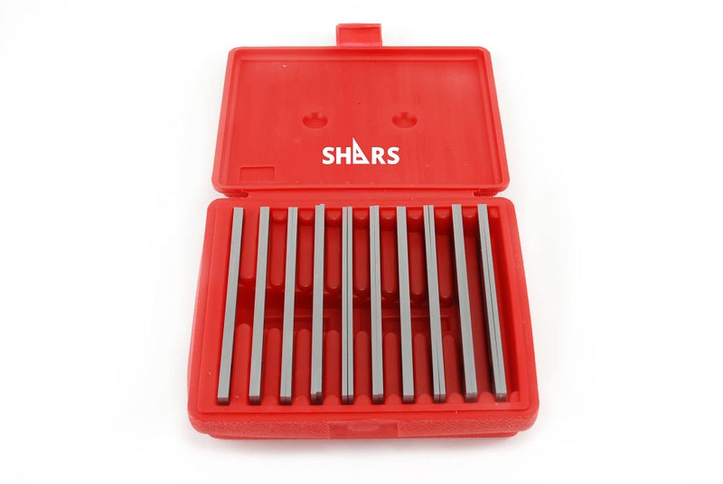 Shars 1/8" Precision Machinist Steel Parallels Set, 10 Pairs 303-7201 P[ - Image 1